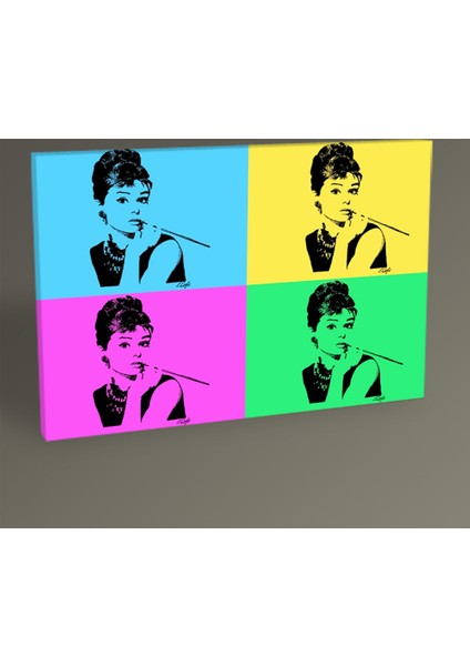 Audrey Hepburn Pop Art Tablo 30 x 20 cm