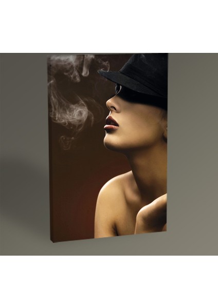 Woman Smoke Tablo 30 x 20 cm