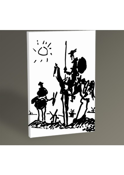 Pablo Picasso Don Kişot Tablo 30 x 20 cm