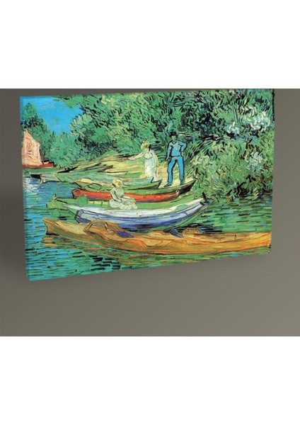 Vincent Van Gogh Boats To Rent Tablo 30 x 20 cm