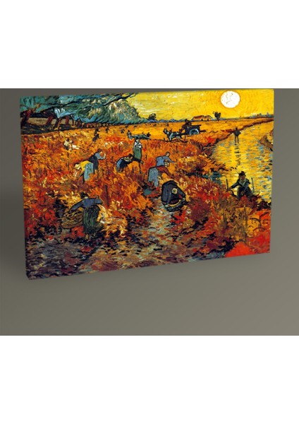Vincent Van Gogh The Red Vineyard At Arles Tablo 30 x 20 cm