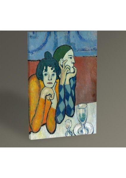 Pablo Picasso The Two Saltimbanques Tablo 30 x 20 cm