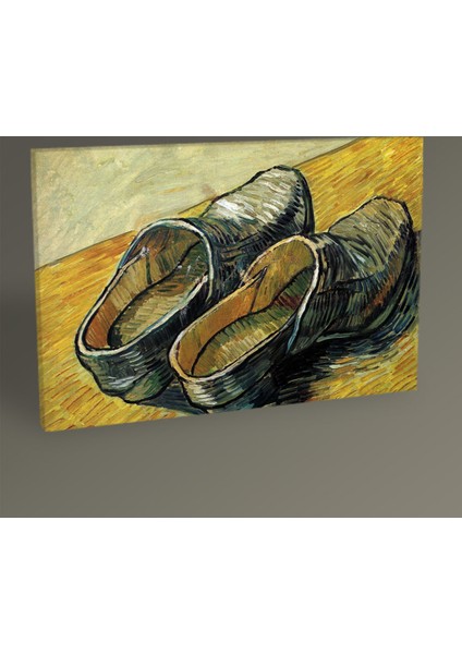 Vincent Van Gogh Bir Çift Ahşap Ayakkabı Tablo 30 x 20 cm