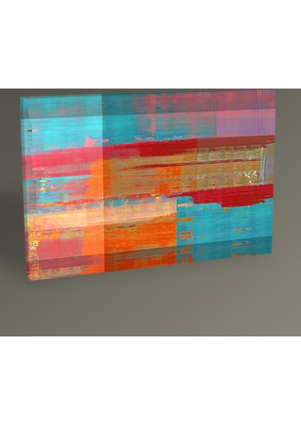 Renkli Soyut Yağlı Boya Tablo 30 x 20 cm