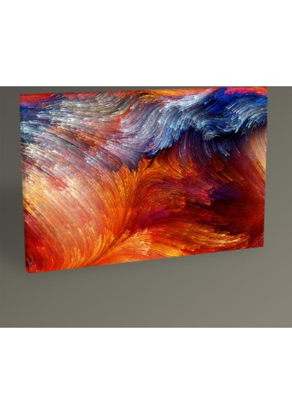 Renkli Soyut Yağlı Boya Tablo 30 x 20 cm