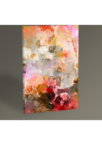 Renkli Soyut Yağlı Boya Tablo 30 x 20 cm