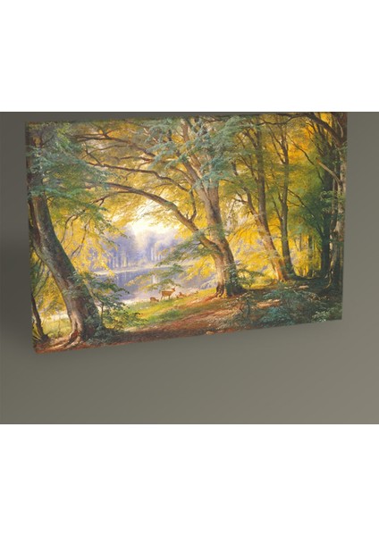 Carl Frederic Aagaard The Deer Park 30 x 20 cm