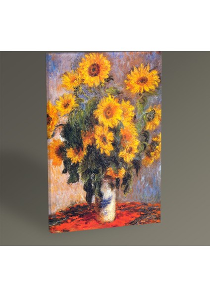 Claude Monet Les Tournesols Tablo 30 x 20 cm