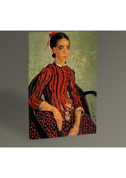 Vincent Van Gogh-La Mousme Tablo 30 x 20 cm