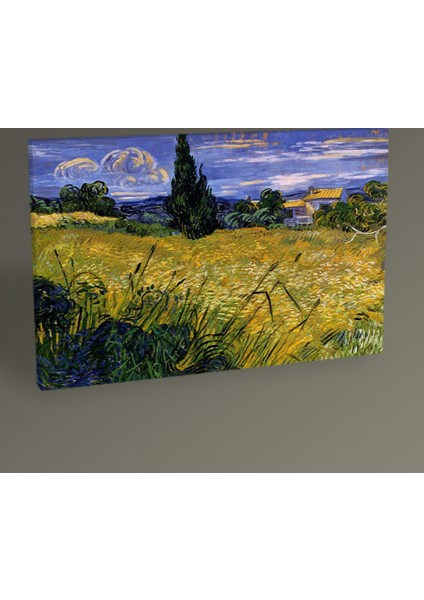Vincent Van Gogh-Green Wheat Field With Cypress 30 x 20 cm