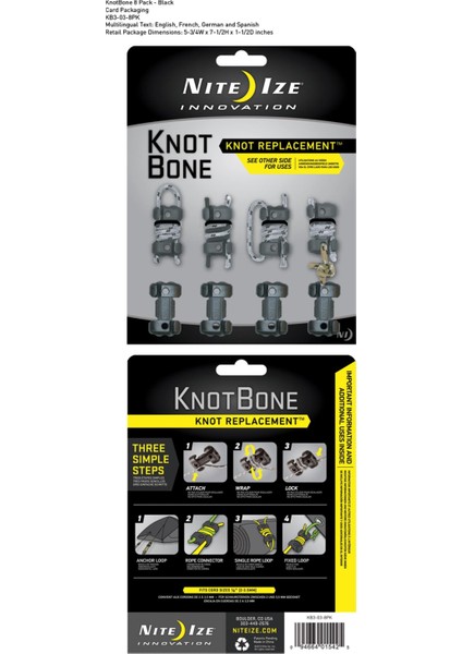 Nite-İze Knotbone No3 8Pack