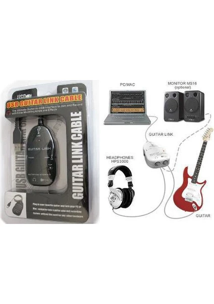 Usb  Gitar Guitar Link Kablosu