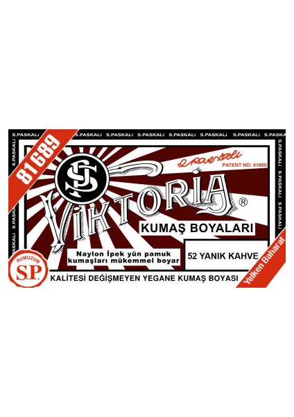 Kumaş Boyası Yanık Kahve