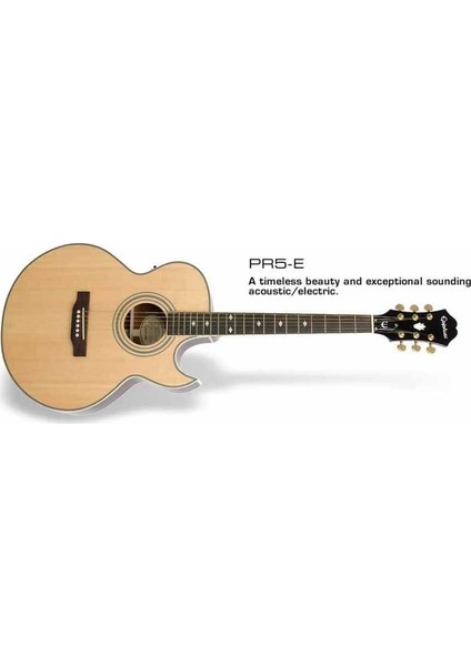 EEP5NAGH1 PR-5e Natural Gld Hdwe Elektro Akustik Gitar