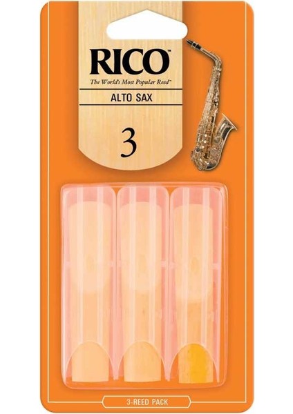 Rico RJA0330 Alto Sax Kamışı No:3 3'lü Paket