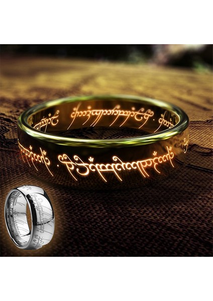 Lord Of The Rings Sırlar Yüzüğü Yüzüklerin Efendisi Yüzük Hobbit Güç Yüzüğü Silver