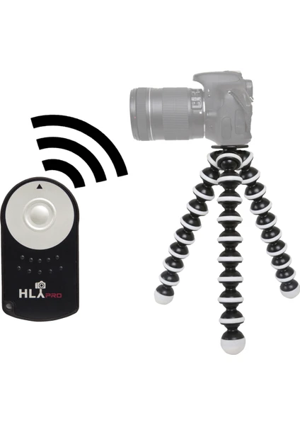 Canon 600D İçin HLYpro Gorillapod Tripod + RC-6 Uzaktan Kumanda