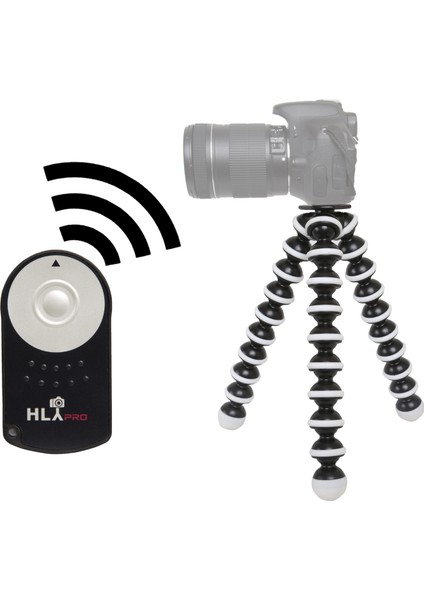 Canon 650D İçin HLYpro Gorillapod Tripod + RC-6 Uzaktan Kumanda