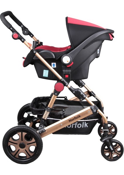 Baby Voyage Air Luxury 5 İn1 Travel Sistem Bebek Arabası - Bordo indirimleri