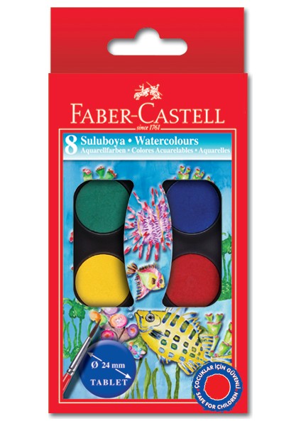 Faber Castell Bls. Suluboya, 8 Renk Küçük Boy