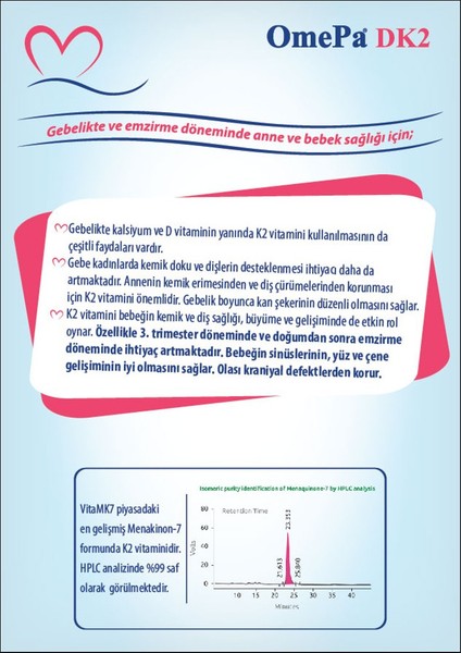 Omepa Dk2 - Vitamin D7 + Mena Q7 - 50 Yumuşak Kapsül - 3 Kutu indirimleri