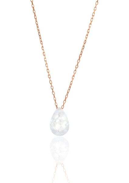 925 Ayar Gümüş Şeker Taş Kolye Upt1048