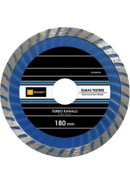 Turbo Kanallı Elmas Testere 180 Mm