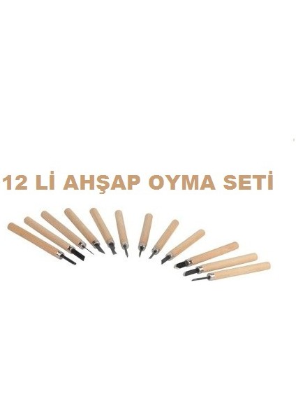 Ahşap Oyma Seti 12'li Wood Curving Set