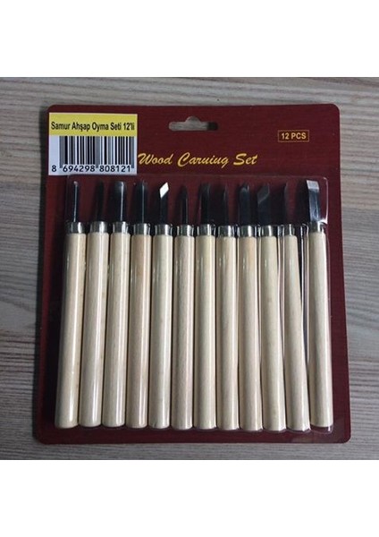 Ahşap Oyma Seti 12'li Wood Curving Set