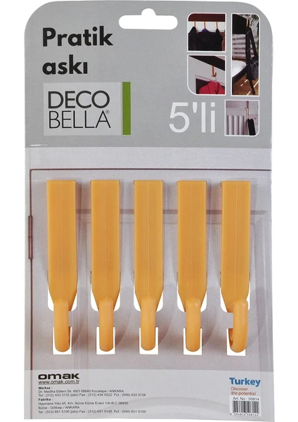 DECOBELLA® 5 'Lİ PRATİK ASKI