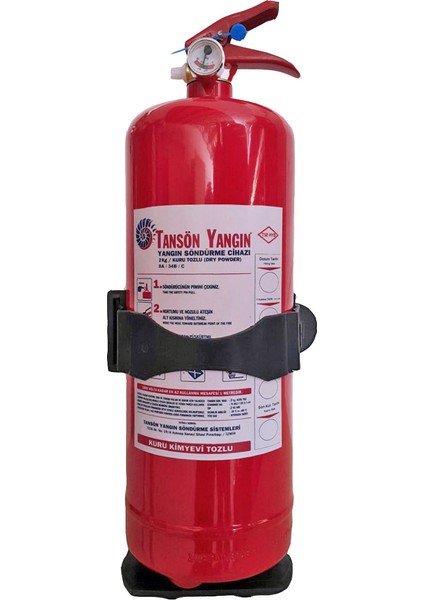 2 Kg Abc Kuru Kimyevi Tozlu Yangın Söndürme Tüpü