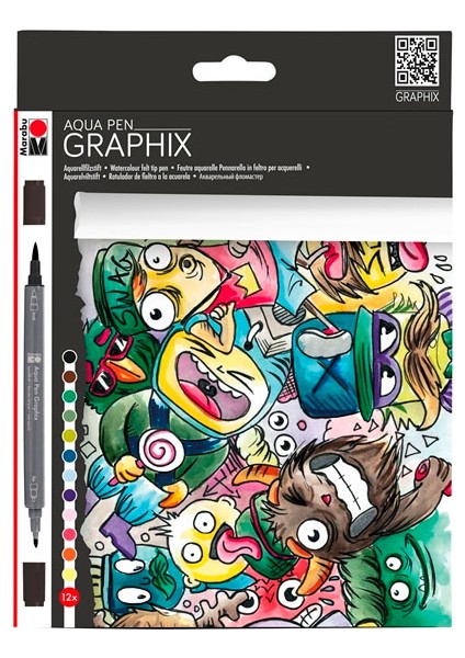 Aqua Sulu Boya Kalemi 12'li 014500100