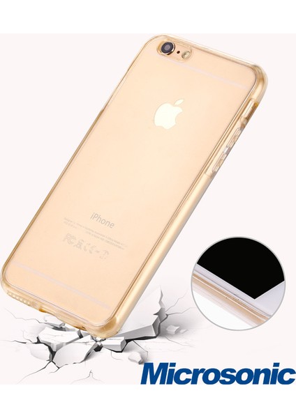 Apple iPhone 7 Kılıf 6 tarafı tam full koruma 360 Clear Soft Şeffaf