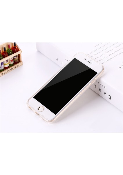 Apple iPhone 7 Kılıf 6 tarafı tam full koruma 360 Clear Soft Şeffaf