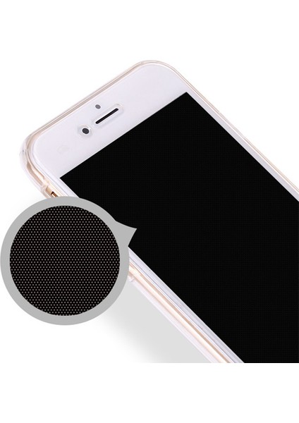 Apple iPhone 7 Kılıf 6 tarafı tam full koruma 360 Clear Soft Şeffaf