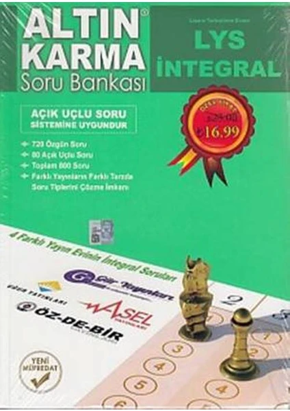 Altın Karma Yayınları LYS İntegral Soru Bankası