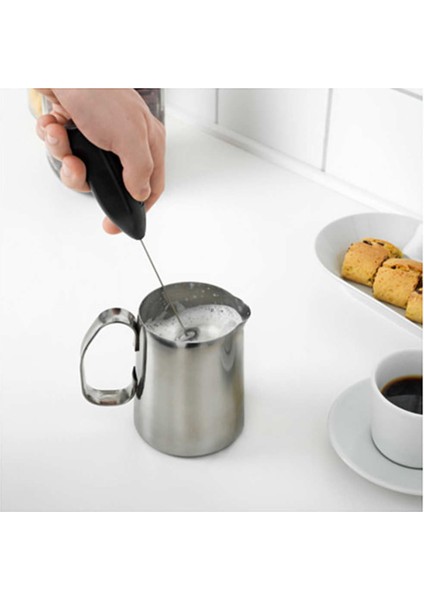 Mini Pilli Portatif Karıştırıcı Mikser Cappuccino Mixer