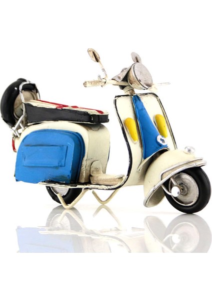 El Yapımı Eskitilmiş Metal Vintage Vespa Motorsiklet 2997ss
