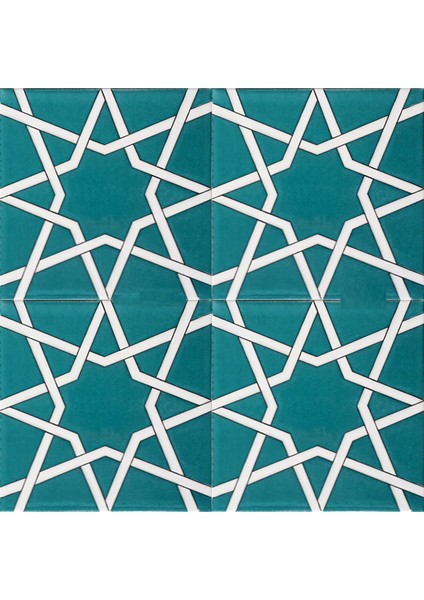20x20 Cm SP 94 Yıldız Kütahya Çinisi Selçuklu Çini Karo fiyatları