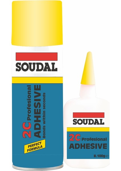 2K Aktivatörlü Hızlı Yapıştırıcı 400 ml Aerosol+100 gr Şişe