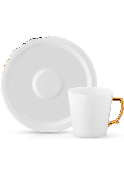 Eserı ISetianbul Çay Fincan Seti 6Lı Altın