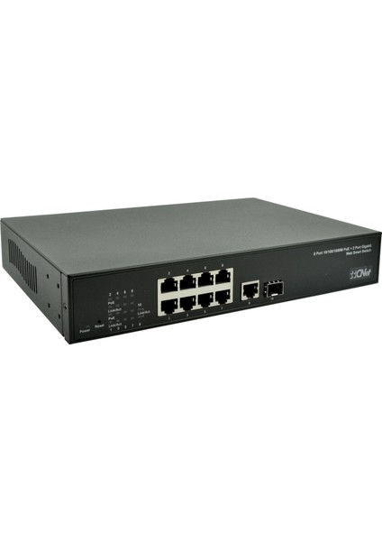 Cnet 8 Port 10M-100-1000Mbps + 2 Gigabit Port Web Yönetilebilir Poe+