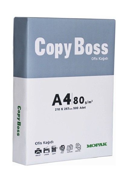 Copy Boss A4 80 Gr/m² Fotokopi Kağıdı (5'li Paket / Koli)