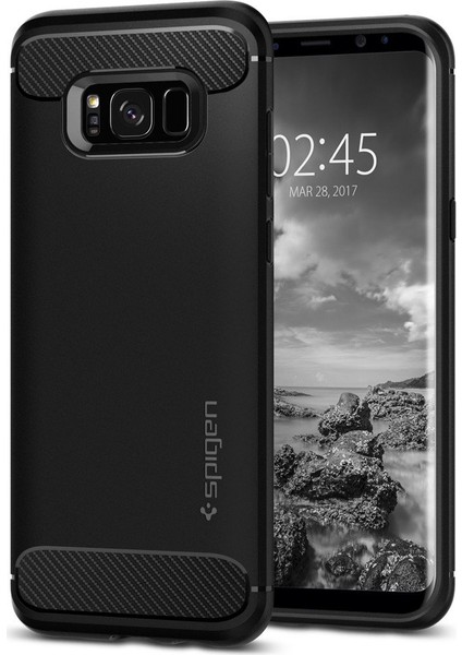 Samsung Galaxy S8 Plus Kılıf Rugged Armor Black - 571CS21661