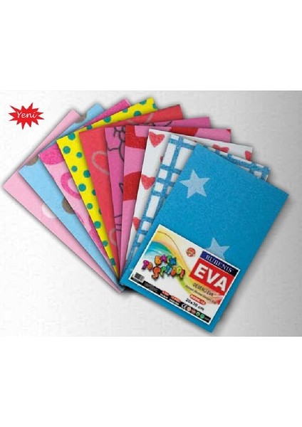 Rubenis Karışık Renk Desenli Eva 10 Adet 20X30 Cm