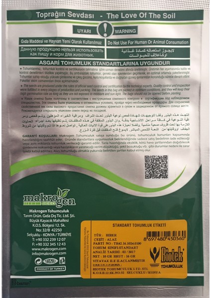 Alaz Cin Biber Tohumu 10 Gram fiyatları