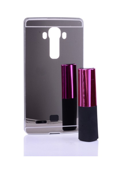 Lg G3 Kılıf Aynalı Metal Bumper + Cam