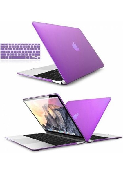 Apple Macbook Pro Retina 15.4 Kılıf 2İn1 Silikon Mat + Klavye Koruyucu Türkçe