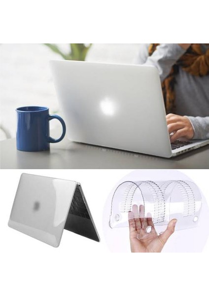 Apple Macbook Air 13.3 Kılıf 2İn1 Silikon Mat + Klavye Koruyucu Türkçe