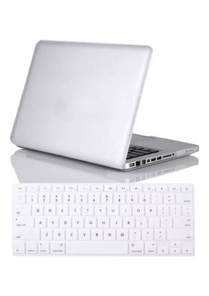 Apple Macbook Air 13.3 Kılıf 2İn1 Silikon Mat + Klavye Koruyucu Türkçe